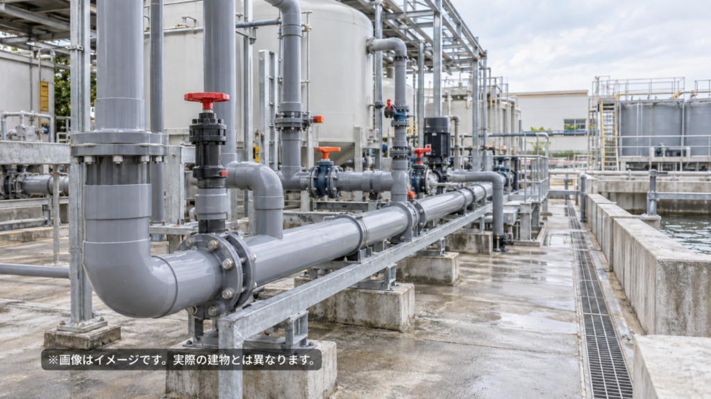 三重県四日市市内 大規模工場 水処理設備保全工事