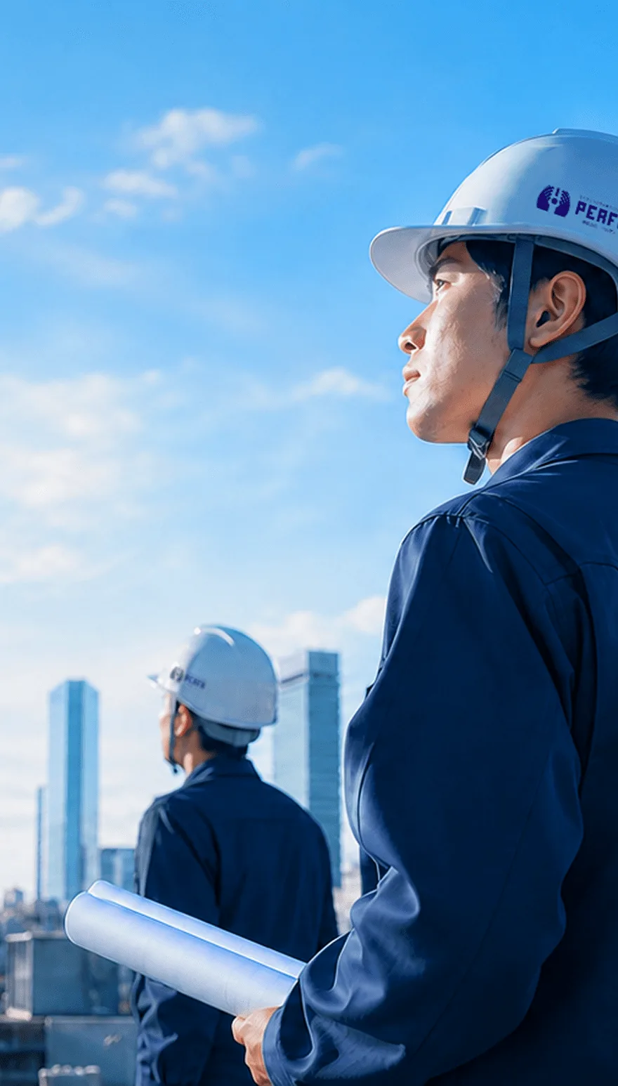 建設現場で働く技術者